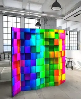 Paraván Colourful Cubes Dekorhome