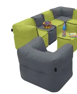 DEOKORK Záhradné detské textilné kreslo MODULTEX KIDS (sivá) bez náplne