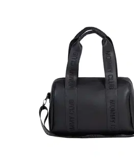 Childhome taška Mommy Club Signature Vegan Leather Black