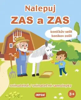 Nalepuj ZAS a ZAS - koníčkův sešit / koníkov zošit - snímatelné / snímatelné samolepky (CZ/SK vydanie)