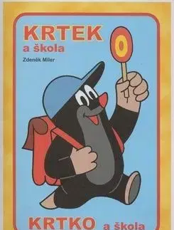 Krtek a škola - omalovánka - Zdeněk Miler