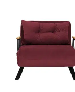 Rozkladacie kreslo Sando Single - Maroon