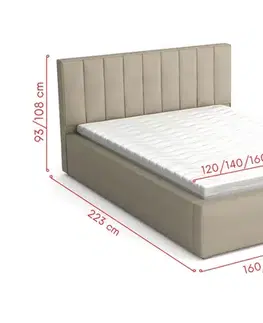 DALIO 180x200 manželská posteľ, Madryt 21 510