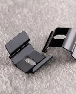 Dekoria Stropný držiak pre hliníkovú lištu TS 1ks čierná, 2,5  x 2 cm