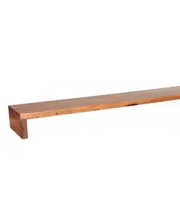 Polica na stenu Jali 150x22x10 z indického masívu palisander
