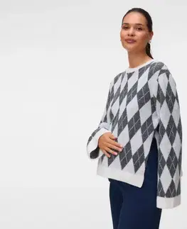 Pletený pulóver MAMALICIOUS »ARGYLE VITA«