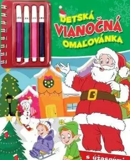 Detská vianočná omaľovánka