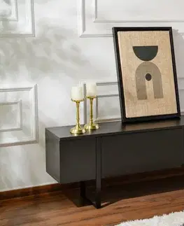 TV stolík Serenity - Wood Black, Black