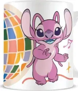 Hrnček keramický Lilo a Stitch, disco ball 315 ml