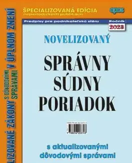 Novelizovaný správny súdny poriadok 10/2023