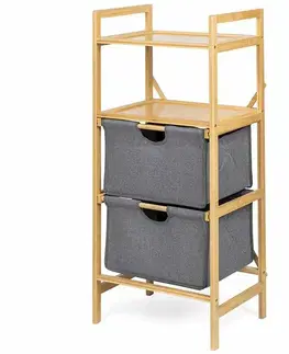 Kúpeľňová polica WABISABI TOWER BOX, bambusová