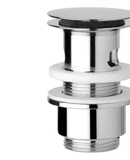 JIKA H3917100040001 - Výpusť do umývadla CLICK-CLACK, priemer 6,3 cm, lesklý chróm H3917100040001