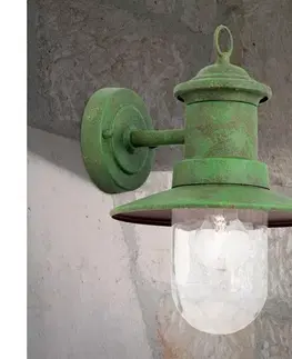 Orion AL 11-1205 - Vonkajšia nástenná lampa LEONIE 1xE27/60W/230V IP44 zelená AL 11-1205 Vintage/grün
