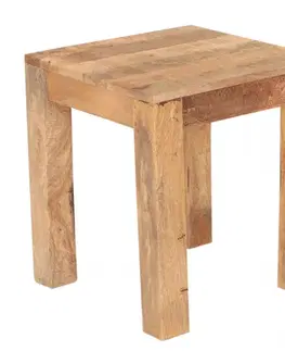 Odkladací stolík Manu 40x45x40 indický masív mango