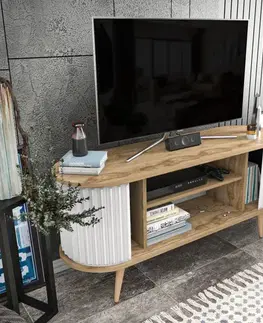 TV stolík Stor - Oud Oak, White