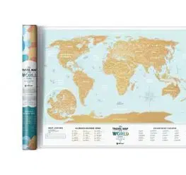 Stieracia mapa sveta Travel Map Holiday Lagoon World