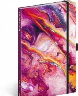 Notes Marble, linkovaný, 13 × 21 cm - Group Presco