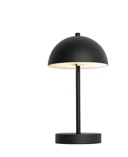 Vonkajšia stolná lampa čierna nabíjateľná 3-stupňovo stmievateľná - Keira