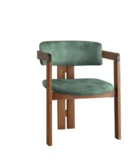 Jedálenská stolička CO Green and Walnut
