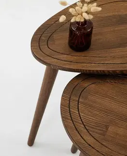 Súprava odkladacích stolíkov Sweet Walnut, 2 ks