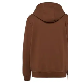 Mikina s kapucňou, koňaková