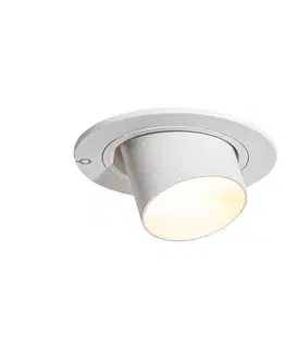 Moderné zabudované bodové svetlo biele GU10 35 mm okrúhle výkyvné - Installa
