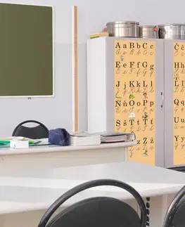 Nálepka na skriňu - ABC