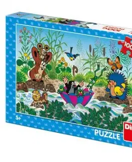 Puzzle Krtková plavba v dáždniku 100 XL Dino