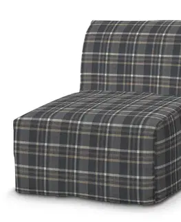 Dekoria Poťah na kreslo Lycksele, jednoduchý, modro - béžové káro, Poťah na kreslo Lycksele, Edinburg, 703-16