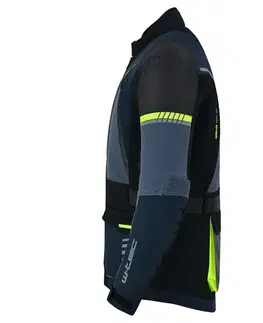 W-TEC Modock bunda čierno-modro-fluo žltá - 3XL