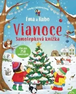 Ema a Kubo - Vianoce - Samolepková knižka - Kate Nolan
