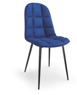 HALMAR K417 jedálenská stolička granátová (Velvet) / čierna