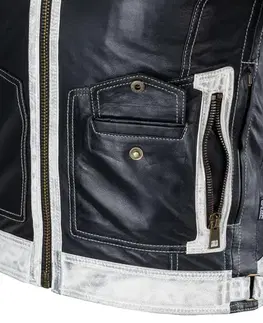 W-TEC Esbiker čierna s béžovými pruhmi - M