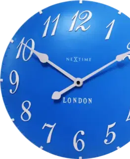 Nástenné hodiny 3084bl Nextime v aglickém retro štýle 35cm