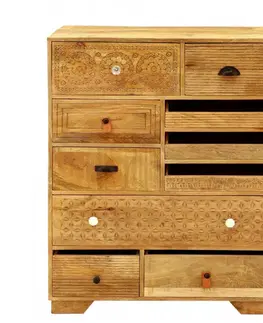 Komoda Manu 90x115x45 indický masív mango