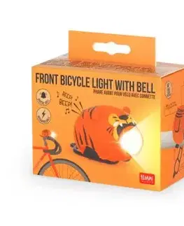 Legami Nabíjateľné predné svetlo na bicykel s klaxónom Tiger BIKEAHOLIC