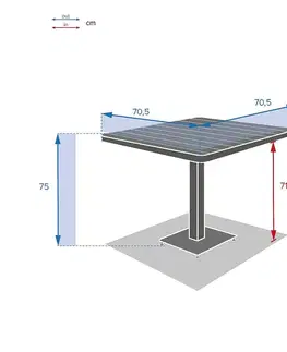 Hliníková balkónova zostava CAPRI 1+2 (antracit)