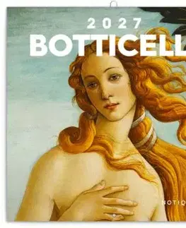 NOTIQUE Poznámkový kalendár Sandro Botticelli 2027, 30 x 30 cm
