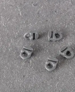 Dekoria Posuvník s okom pre stropnú lištu Premium sivá, 1 x  0,5 x 1,5 cm