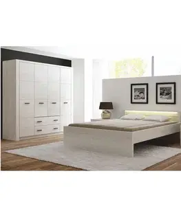 KONDELA Infinity 24 nočný stolík jaseň biely