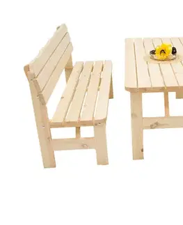 DEOKORK Masívna drevená záhradná zostava z borovice 1+2 drevo 32 mm (220 cm)