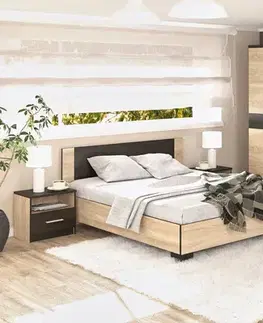 NABBI Verify spálňa dub sonoma / wenge