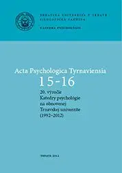 Acta Psychologica Tyrnaviensia 15-16. - Marián Špajdel