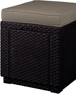 Záhradný taburet CUBE Allibert