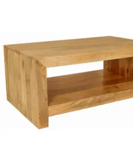 Konferenčný stolík Hina s plnými bokmi 90x40x60 z mangového dreva