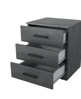 PALINDA 22 nočný stolík, dub Carbon