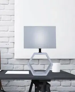 Stolová lampa Vidal z grafitu a keramiky