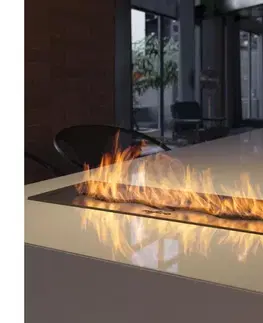 InFire - Vstavaný BIO krb 7,5x50 cm 3,5kW čierna SLIMfire Palnik Black Burner 500