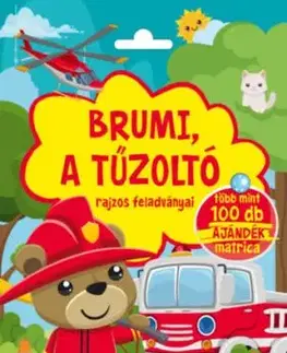 Brumi, a tűzoltó rajzos feladványai - Több mint 100 db ajándék matrica