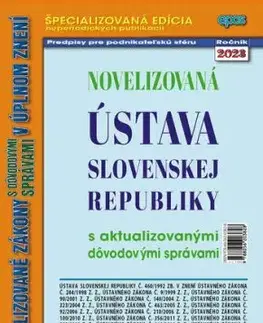 Novelizovaná ústava Slovenskej republiky 11/2023